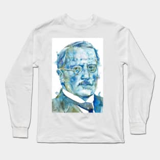 CARL JUNG - watercolor portrait .1 Long Sleeve T-Shirt